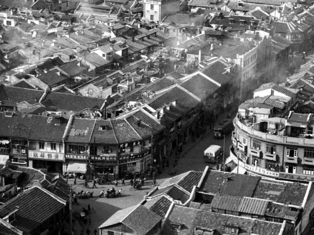 上海风景1937年,鸟瞰昔日万国建筑|万国|租界|石库门_新浪新闻
