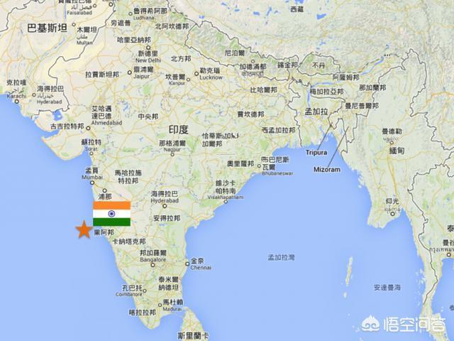 葡属印度领土包括果阿,达曼,第乌岛,总面积3983平方公里,从16世纪初被