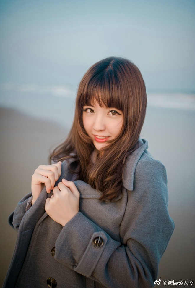 清纯阳光甜美开朗漂亮姑娘海滩俏皮可爱唯美写真集_新浪看点