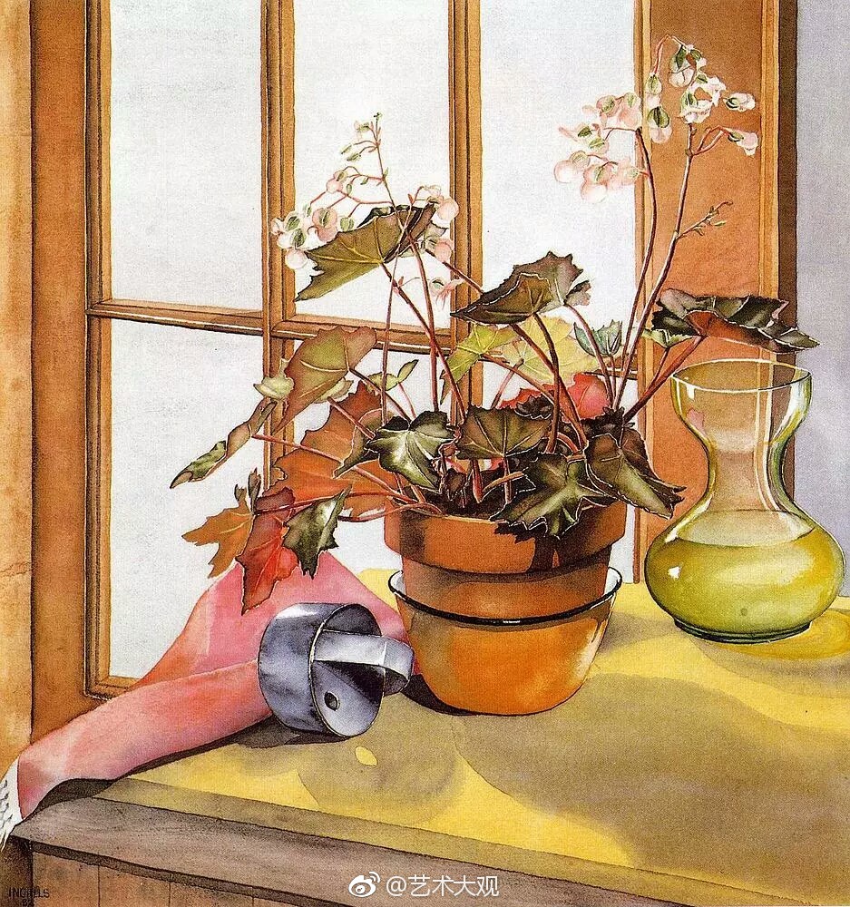 雅致生活美国画家桑德弗兰顿静物绘画作品欣赏1