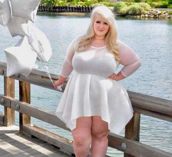 美国180斤女子减肥失败后,决定顺其自然,如今竟成了模特!