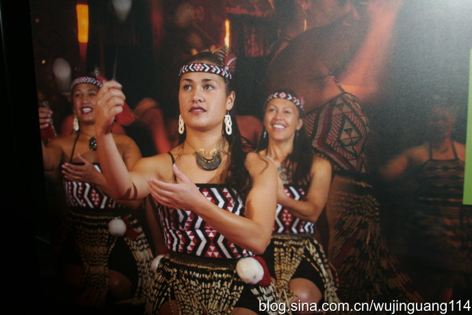 毛利人的传统歌舞 毛利人的绘画拓片