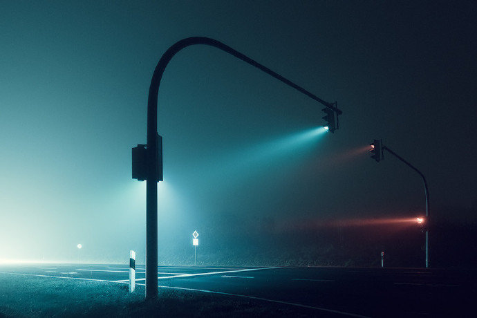 黑夜中的灯光 andreas levers