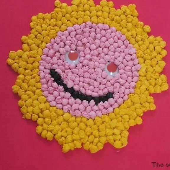 揉纸手工儿童创意亲子手工搓纸画大全