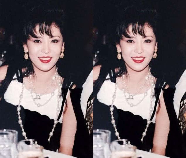 第一眼见到年轻时的陈岚是惊艳的,第二眼依旧是惊艳的!