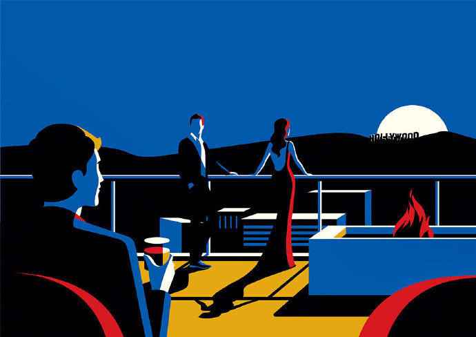 明暗关系 插画师 malika favre 绘画作品