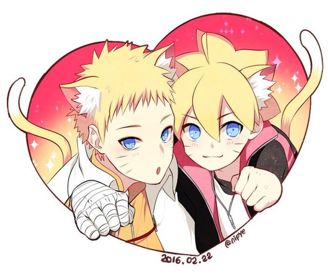 鸣人和博人同框超有爱简直甜炸了这才是父子俩的正确打开方式