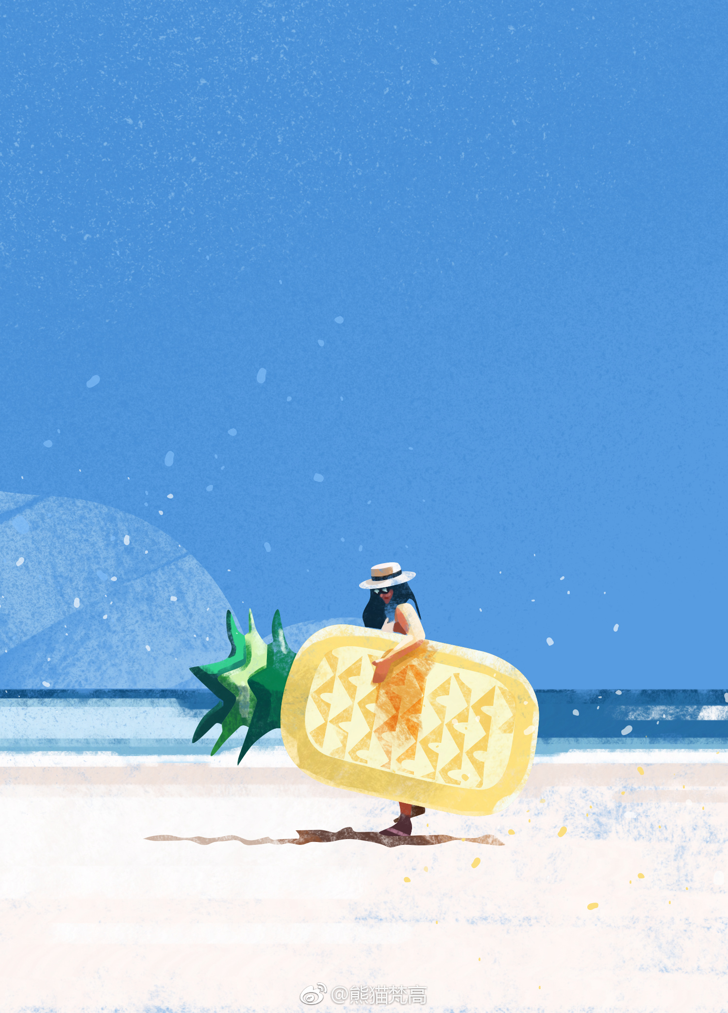 二伏天 还有半个月希望波兰插画家kaczi的这组夏天主题插画会为你带