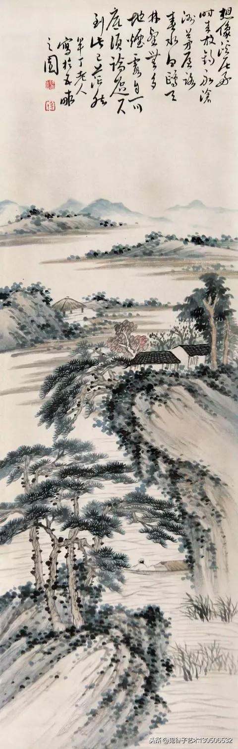 京津画派大才陈半丁,天下几人画山水