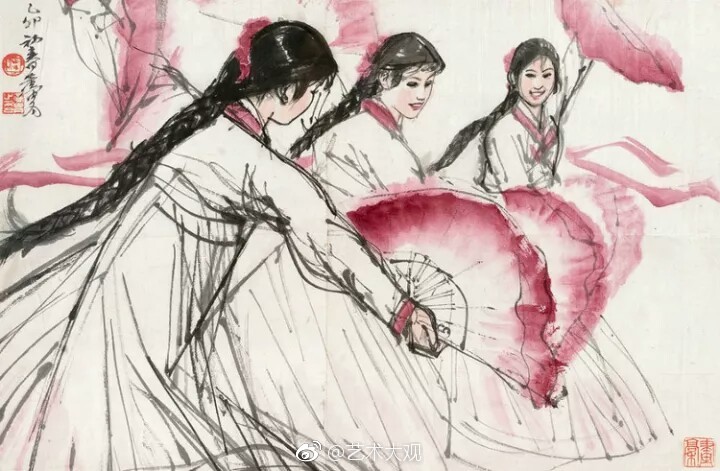 黄胄国画作品欣赏——黄胄(1925—1997)当代著名国画家|黄胄|国画家|中国画|艺术馆|国画_新浪新闻
