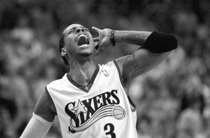 一组艾弗森黑白美照