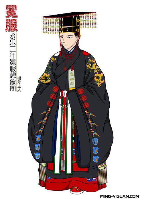 明朝的皇帝只穿黄色龙袍?不还有冕服,衮服,戎服……/明朝衣冠