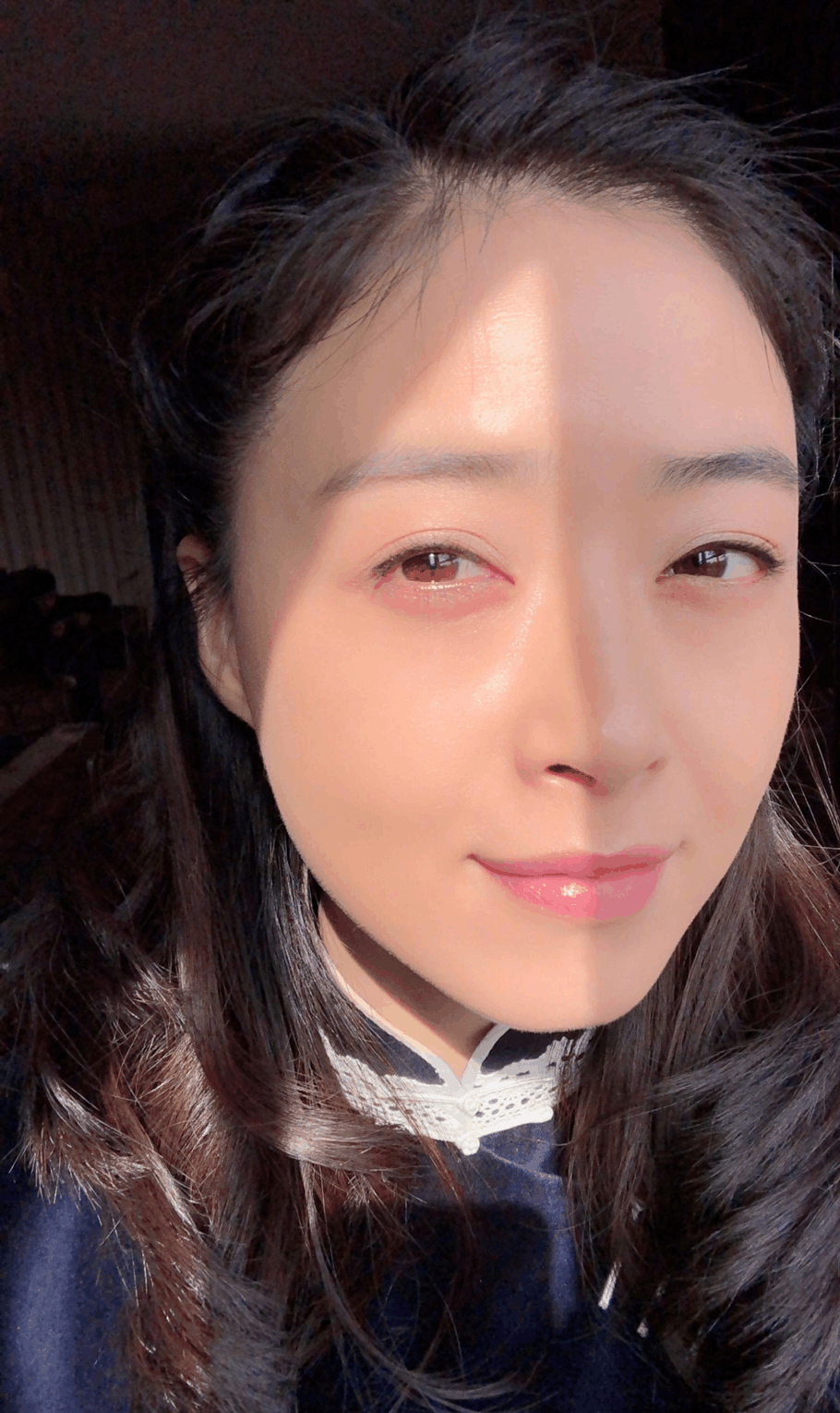 华妃蒋欣自拍照, 真的瘦了