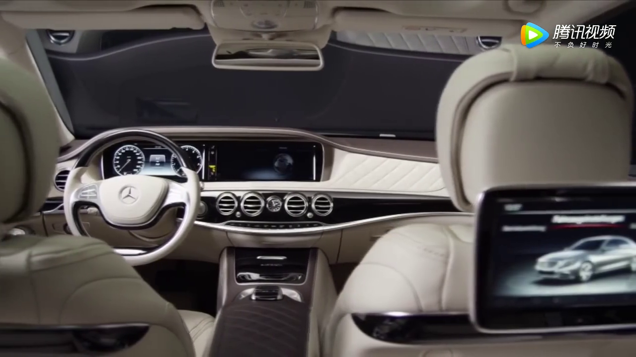 奔驰迈巴赫s600这豪华内饰,车内简直是放了一张床