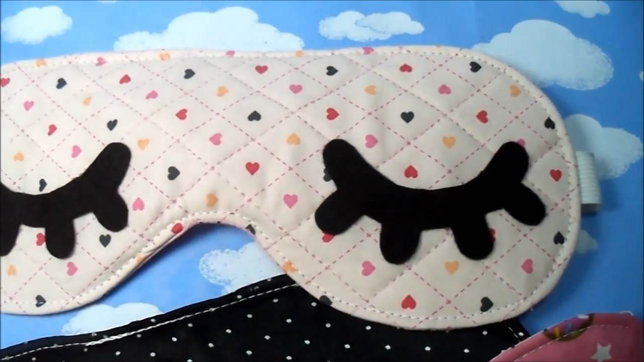 生活缝纫diy,制作卡通睡眠眼罩的方法,关键是实用(图解)