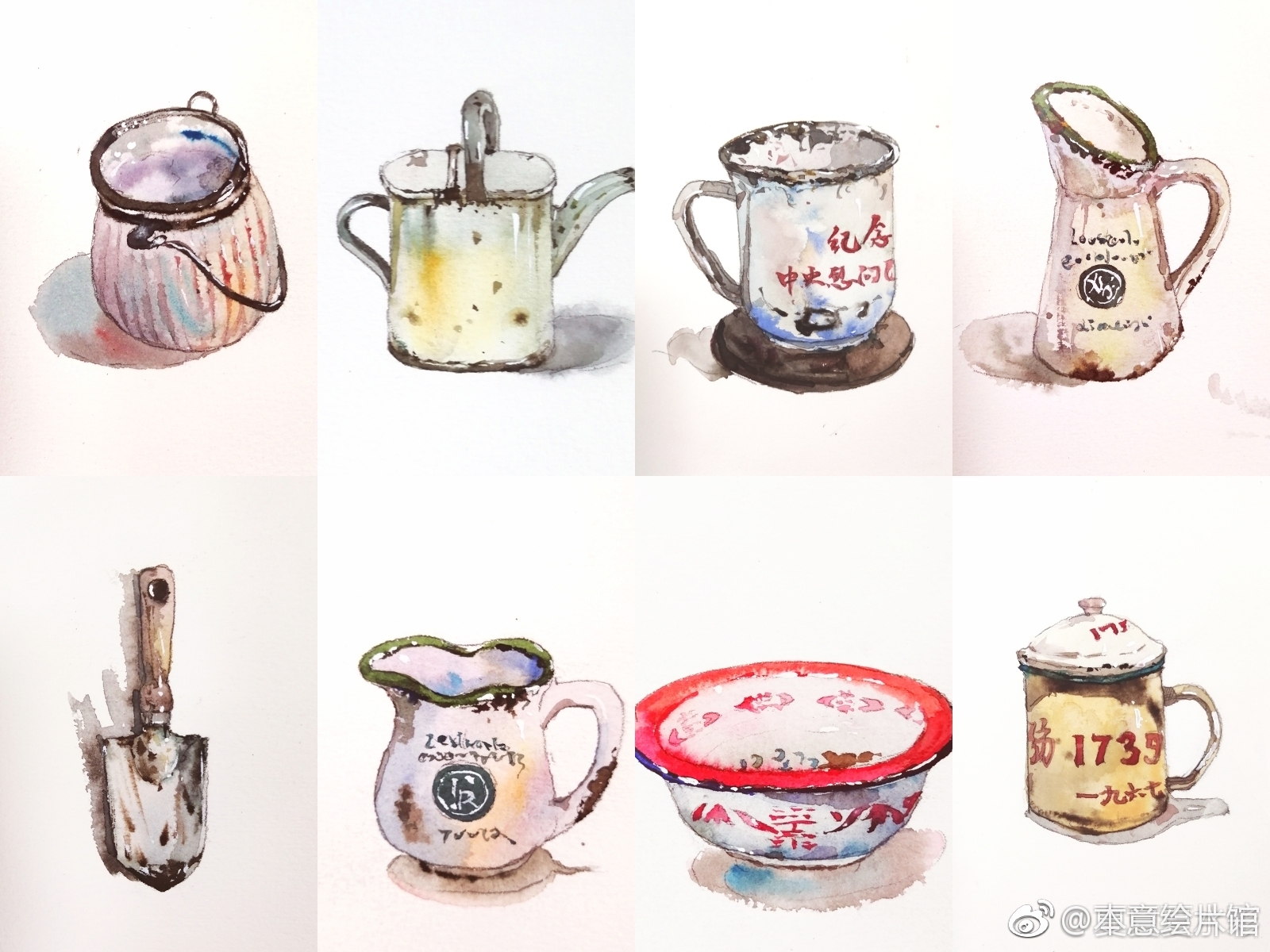 水彩老物件专题 | 绘画