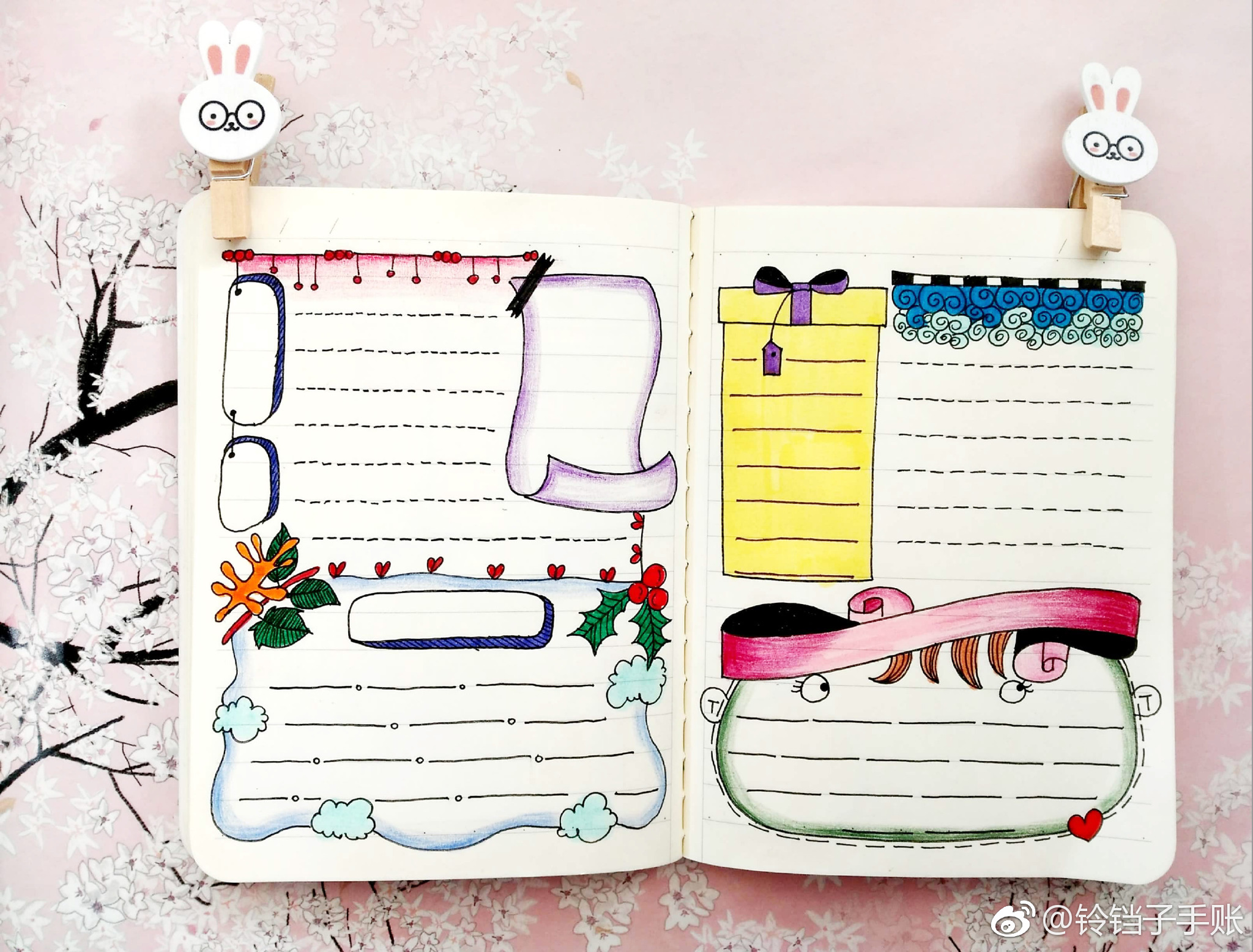 小清新手账手抄报黑板报排版设计.绘者