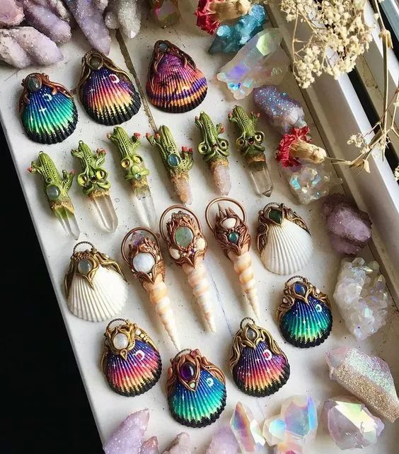 效果真是杠杠的美自制贝壳项链美呆了有教程哦