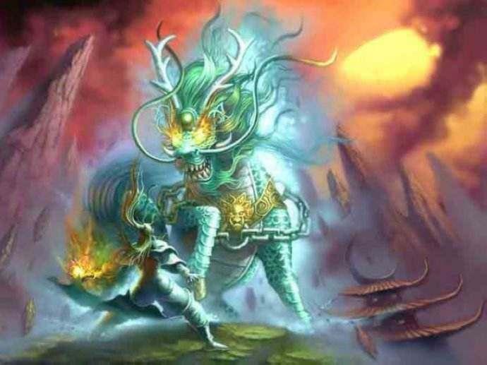 上古神话中, 麒麟分雄雌, 麒有一只角是雄性, 麟是雌性没有角