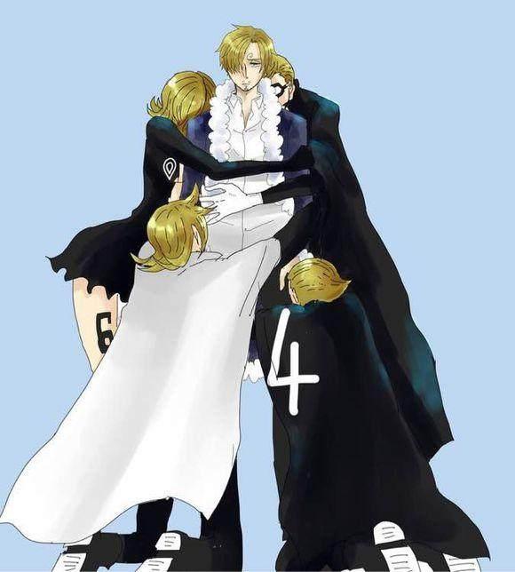 海贼王:杰尔玛家族的彩虹发色全部染成了山治黄,整个画风都变了