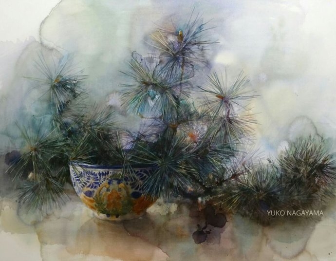 广宽的想象空间日本画家纳加尤玛水彩作品欣赏