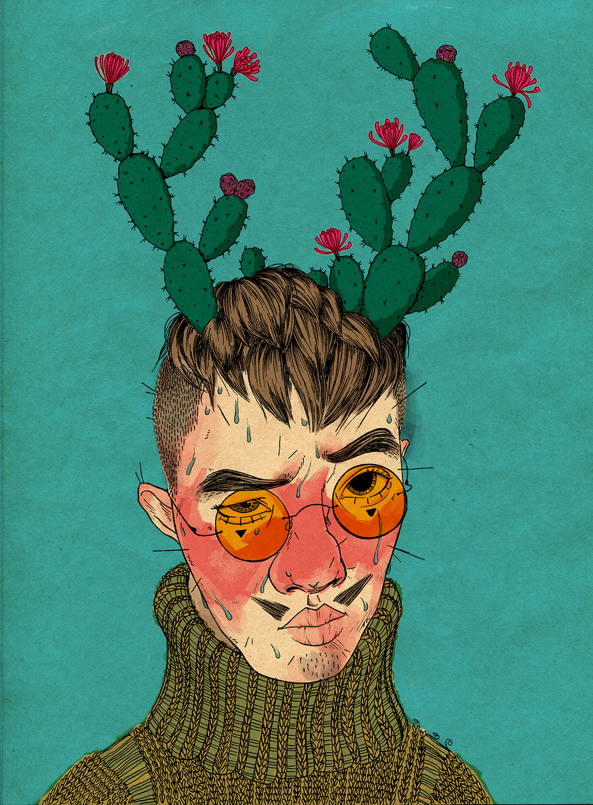 portrait手绘美术插画绘画