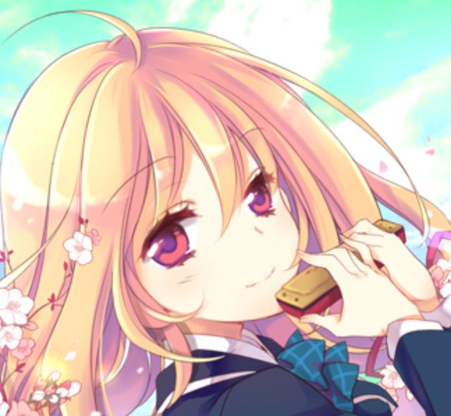 动漫头像:聪明伶俐,多才多艺的小女生,你的口琴肯定吹得很好吧!