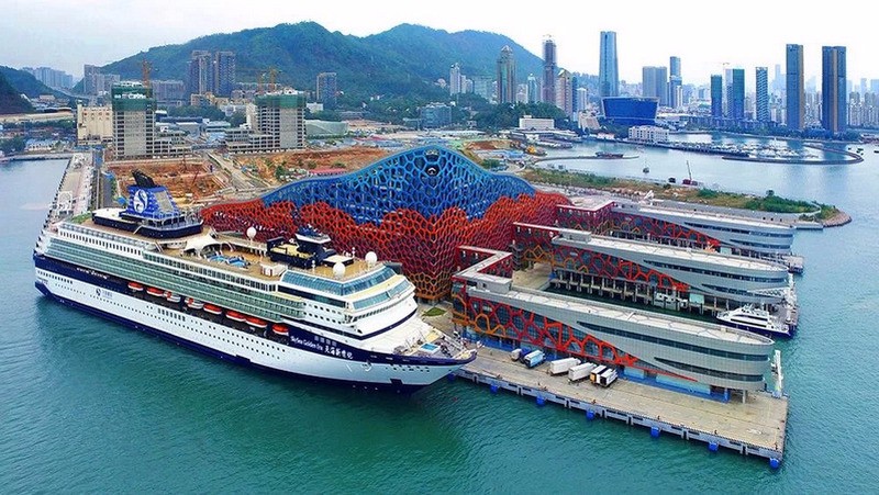 2017年蛇口邮轮中心549万客流量,成为深圳的一张新名片