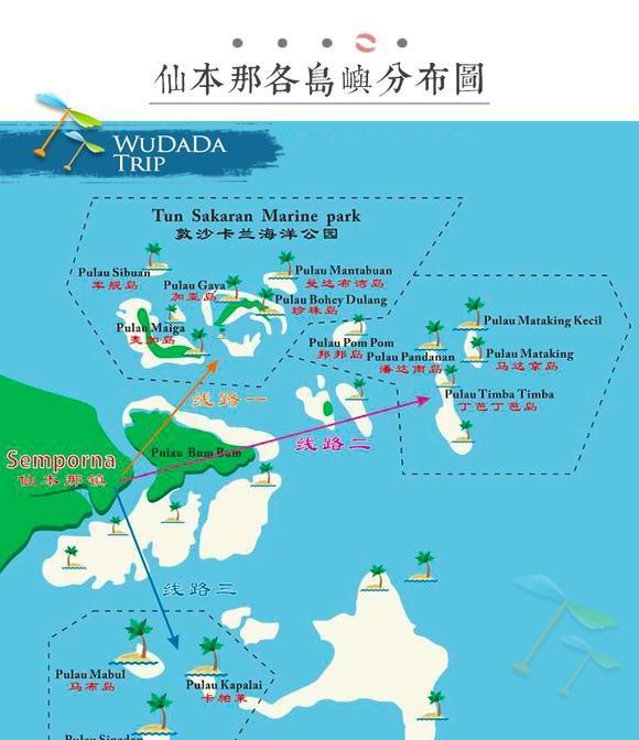 仙本那跳岛游经典行程