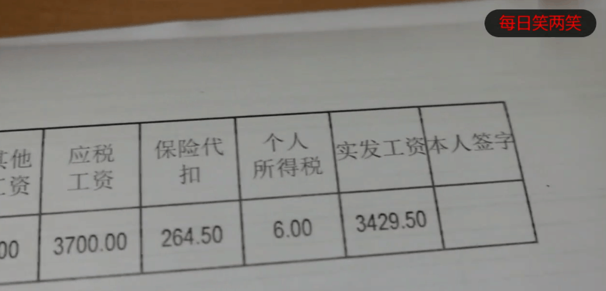 实拍: 90后小伙子一个月的工资条, 同样是九零后的你是什么水平?