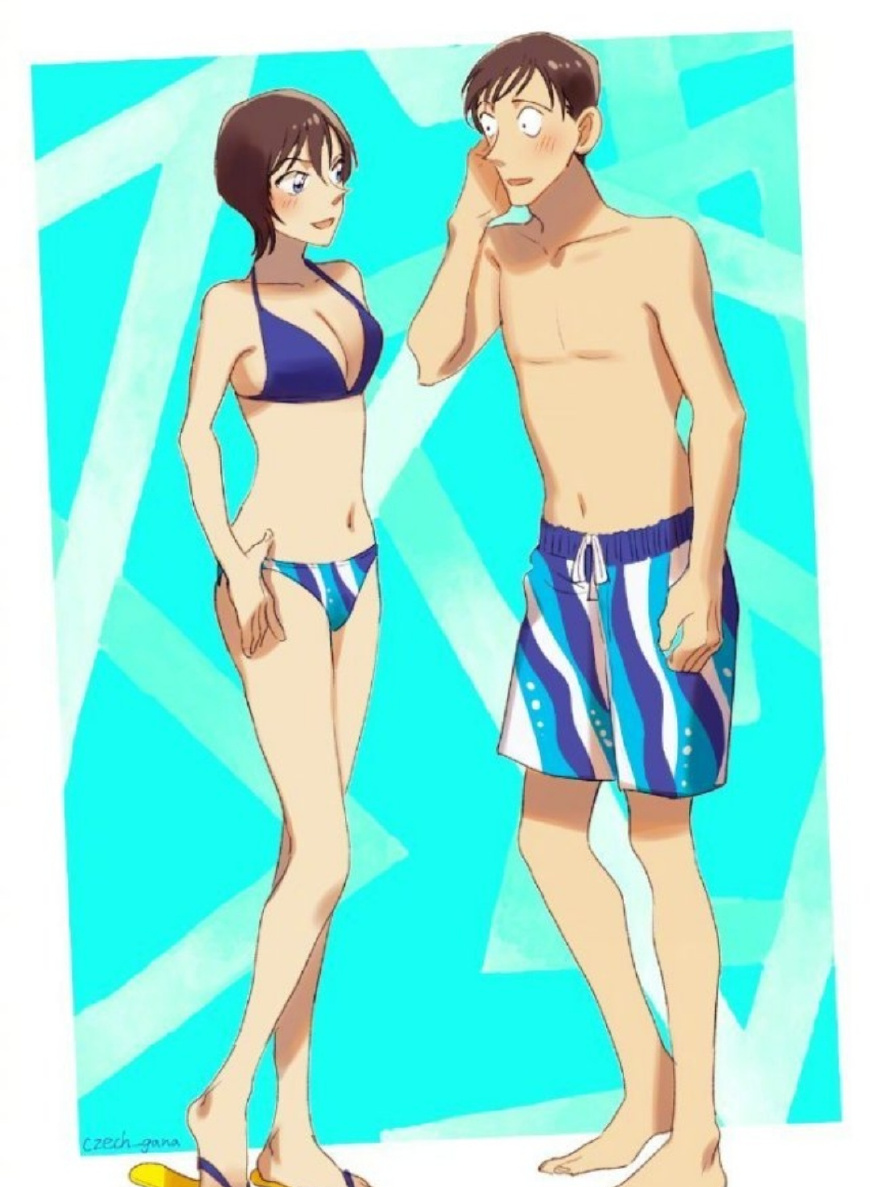 第三对情侣的泳装照:园子和京极真