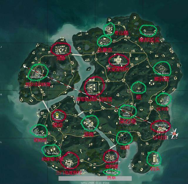 小学生把吃鸡4x4新图攻略画好了,还不了解一下?