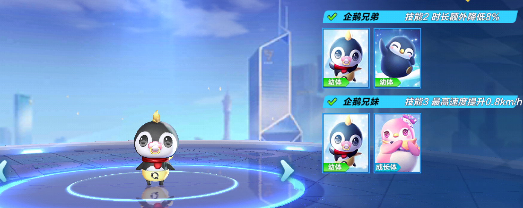 速度以外,"金毛先生"也是第一位开通两个羁绊技能的宠物,与企鹅囡囡