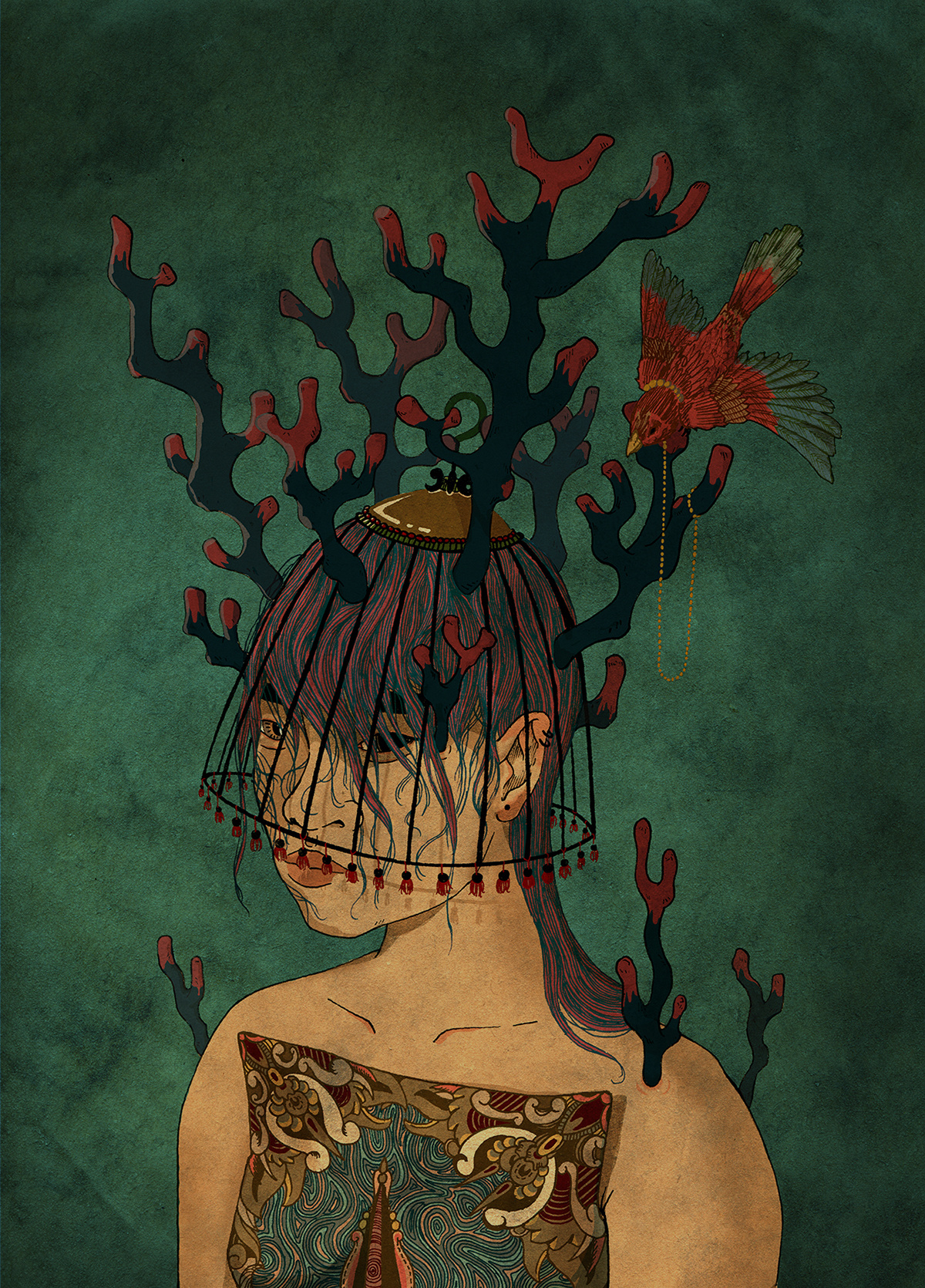 portrait手绘美术插画绘画