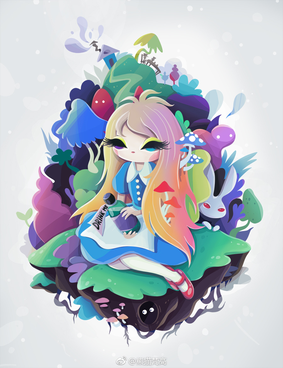 作者是来自俄罗斯的插画家设计师zutto其插画作品富有创造力的想象力