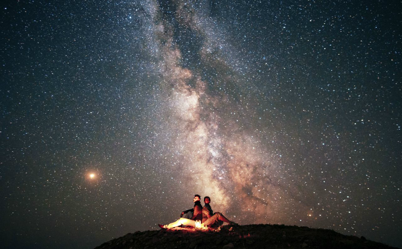 摄影师专拍星空情侣照引关注网友纷纷留言预约拍摄|社交媒体|星空