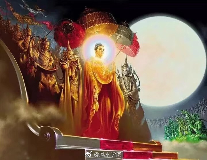 今天是佛教天降日,至尊伟大的人天导师释迦牟尼佛从天上重返人间