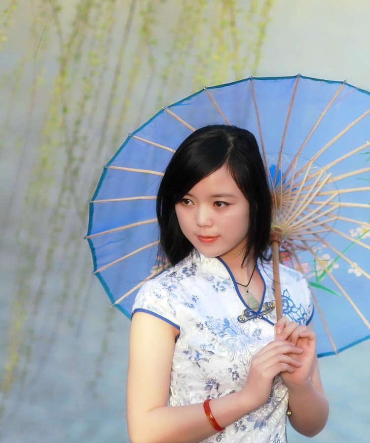 一个有着南方民族风情的江南女子