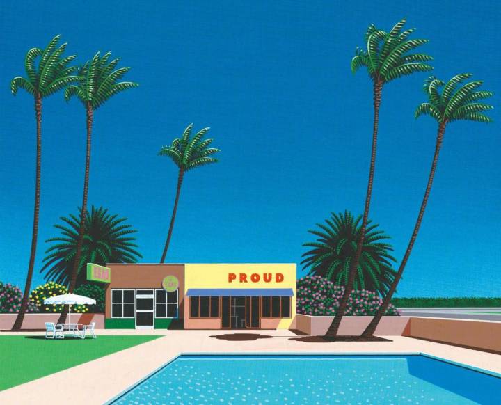 来自艺术家 永井博 (Hiroshi Nagai) 作品一组