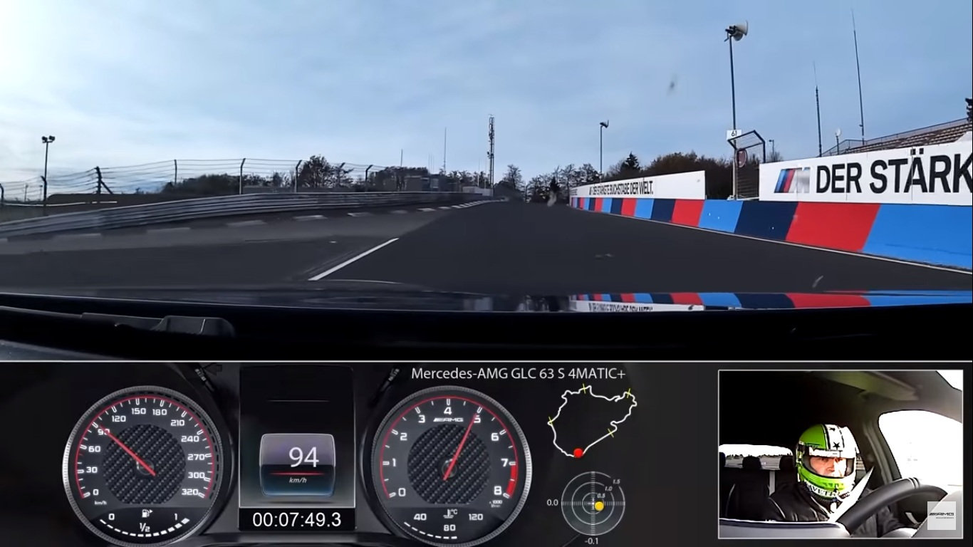 《牛北圈速播报》7分49秒3 奔驰amg glc 63 s成纽北最快suv