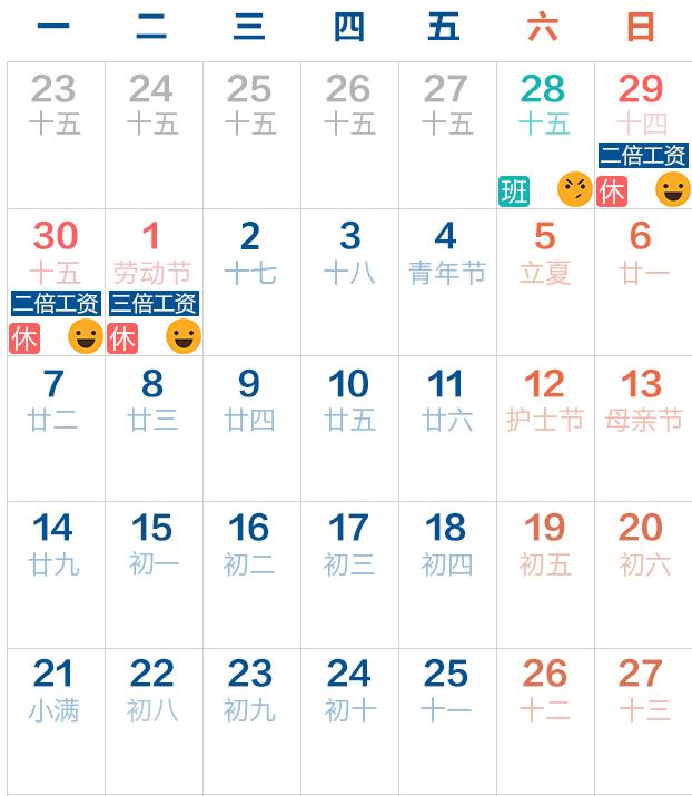 五一放假安排出炉2018高速免费 五一去哪玩人少?哪天要补上