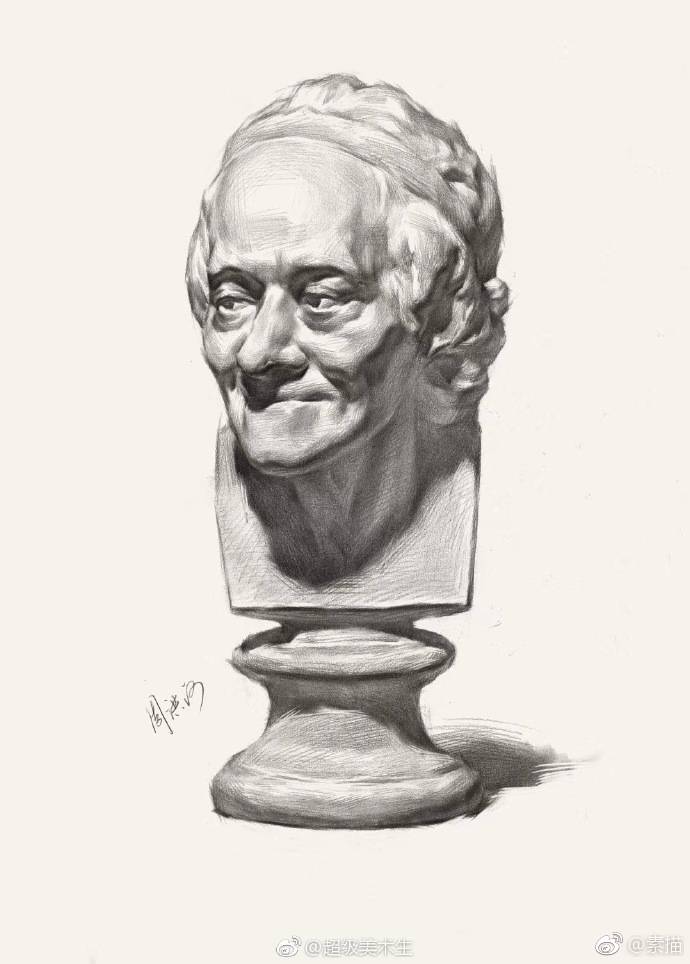 画素描石膏是画素描头像之前的必经过渡