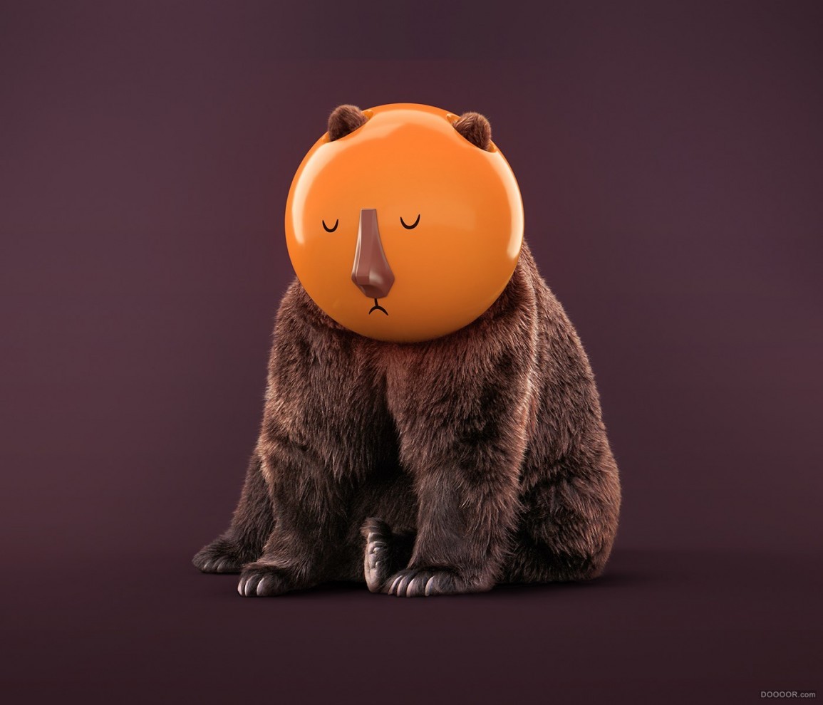 创意3d动物形象,乌龟脑袋有点儿长