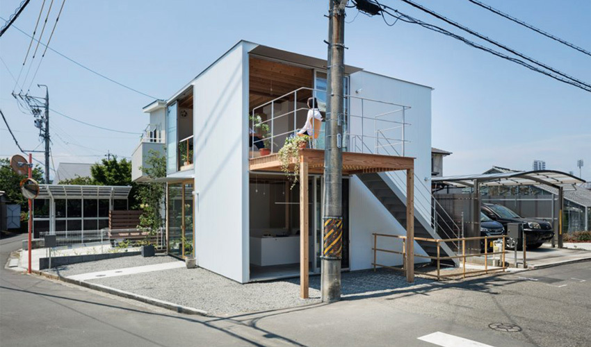 日本静冈 商住两用宅设计 正方形之家