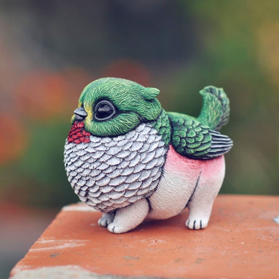 可爱的艺术宠物雕塑作品加泰罗尼亚的雕刻艺术家isabel