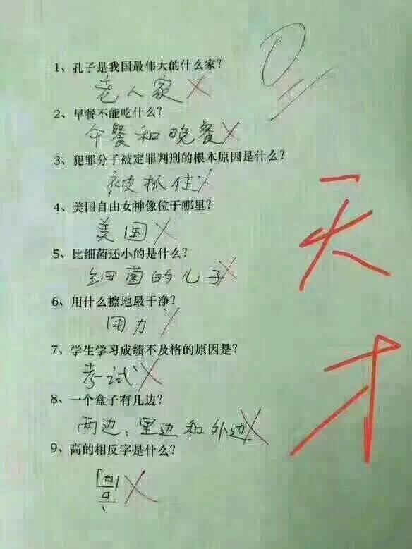 这是我见过最搞笑的段子!居然出自小学生之手!|段子|棺材|造句_新浪新闻