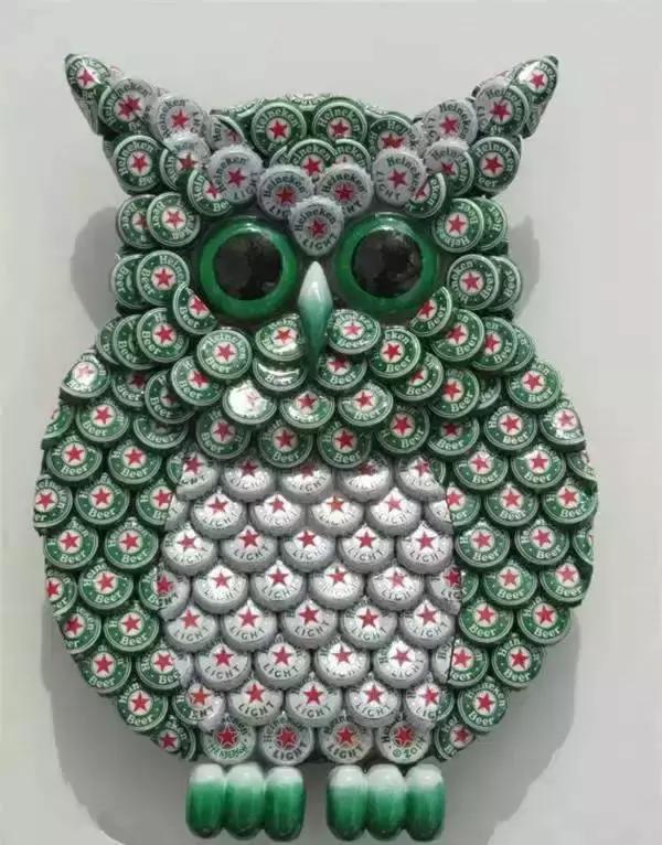 幼儿园瓶盖创意画欣赏