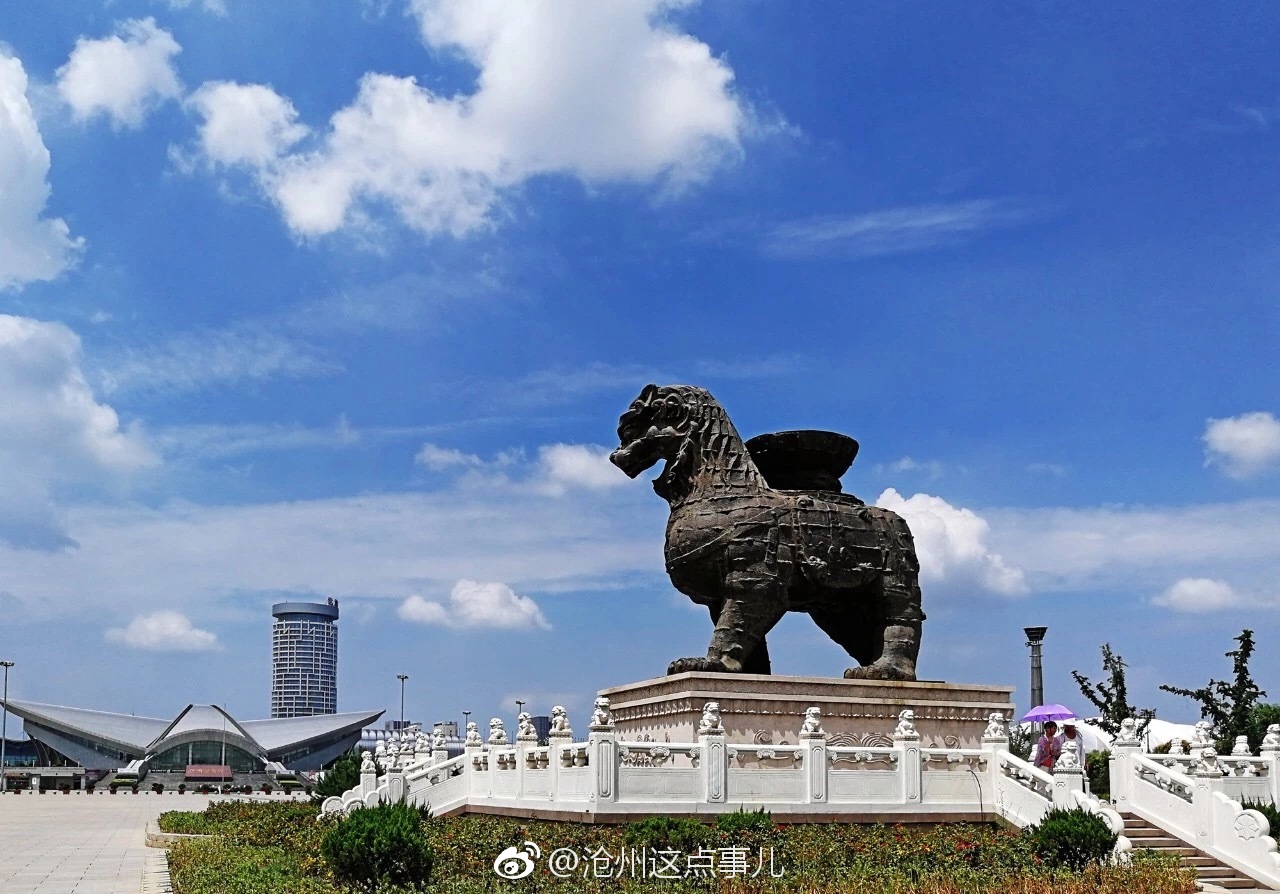 台风来袭前的魅力沧州图片来源水印