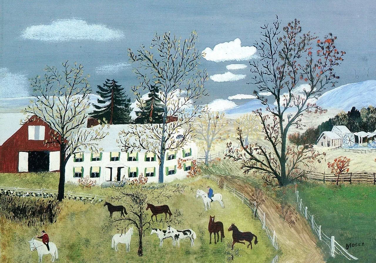 想画就画,别怕太晚,人生没有太晚的开始 … "摩西奶奶 67