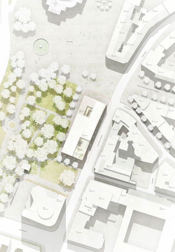 一组建筑总平面图表达参考|平面图|建筑_新浪新闻